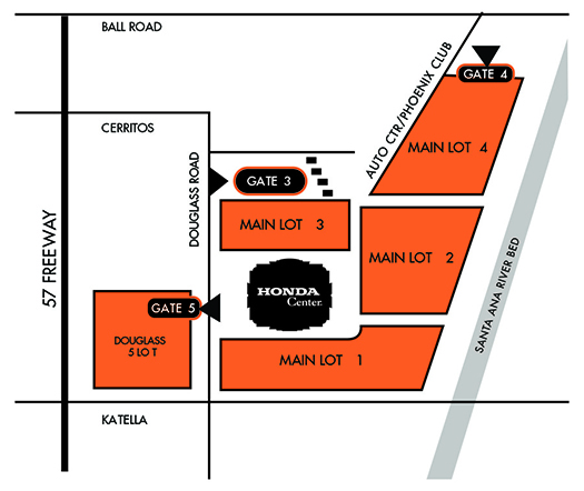 Angels Stadium Parking Lot Map