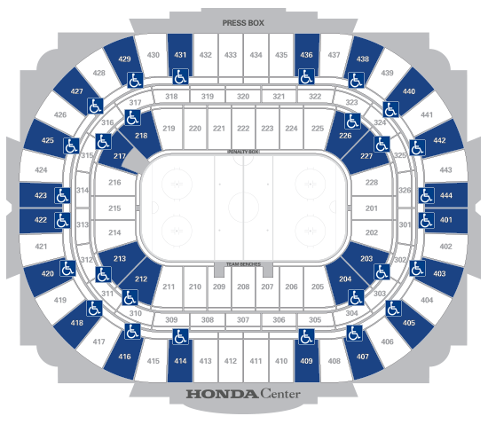 Honda Center Hockey Arena Print, Anaheim Ducks Hockey