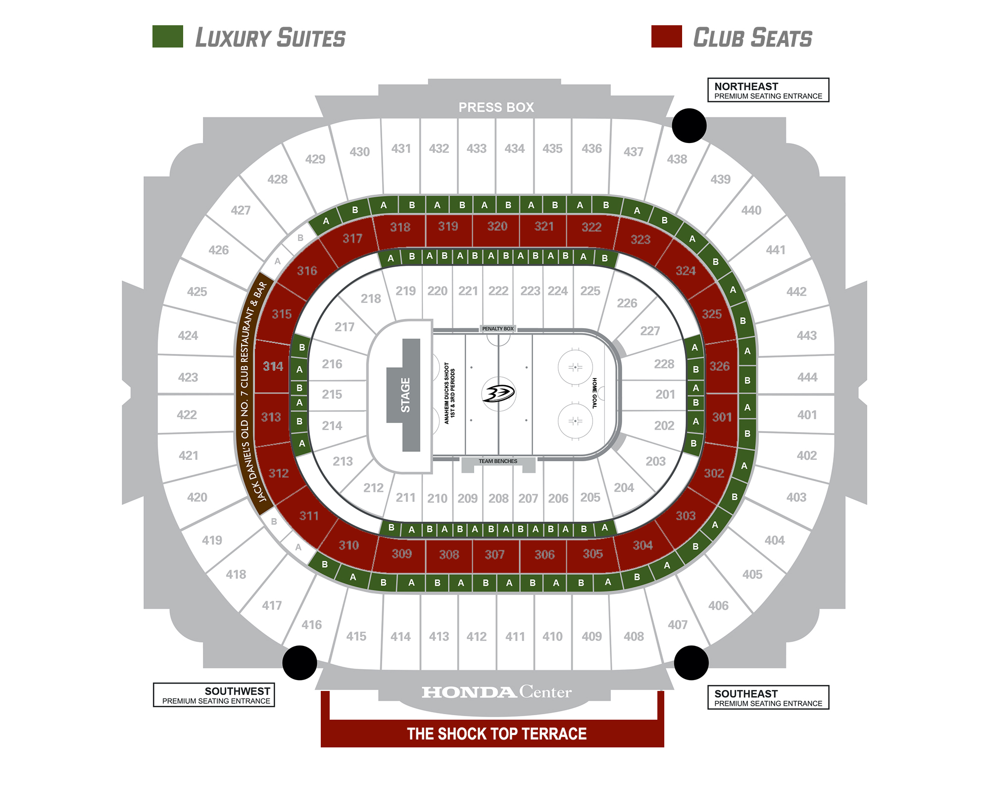 Honda Center Anaheim Seating Chart