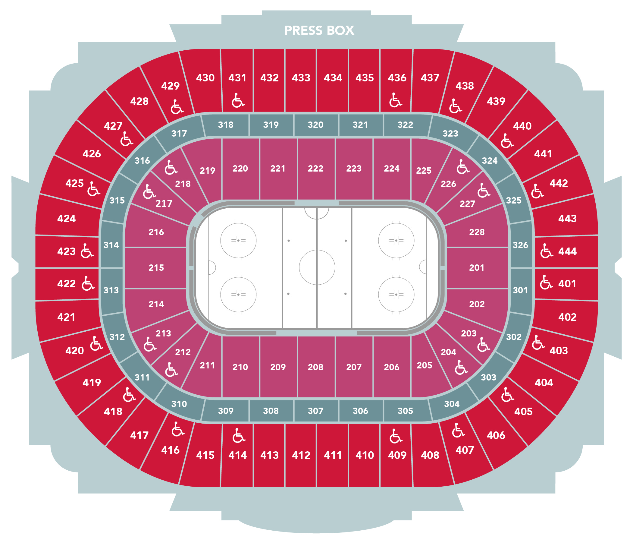 Seating Maps Honda Center