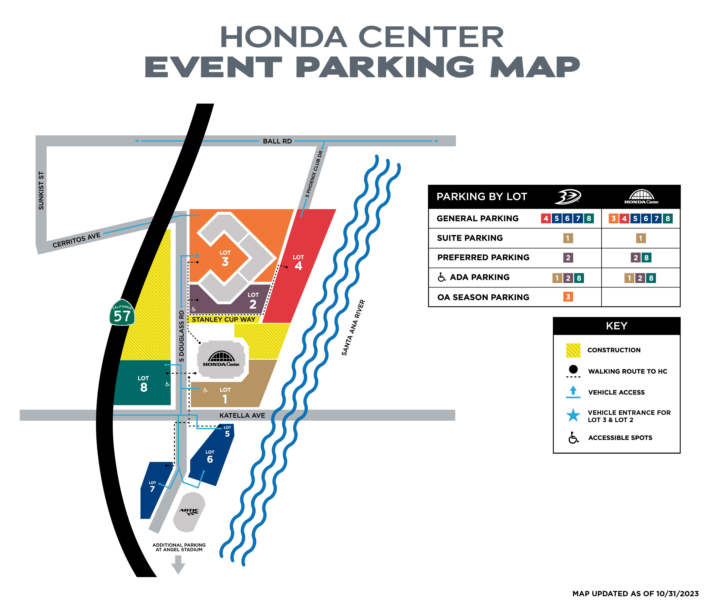 Parking  Honda Center